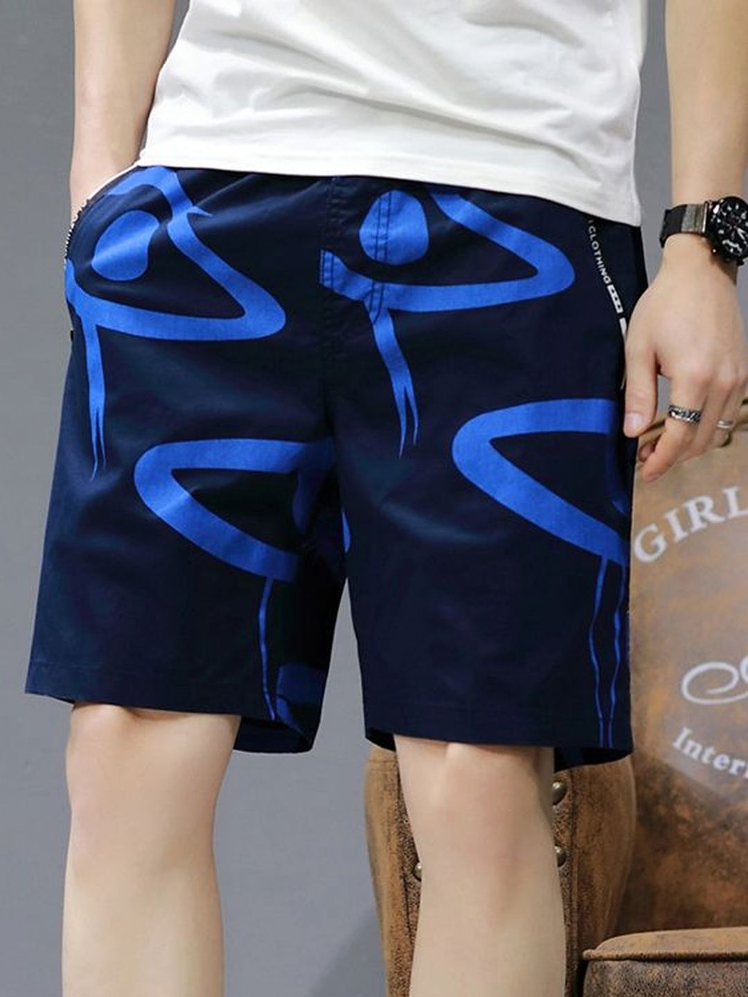 ANDREW HILL Men Printed Shorts-picture-24