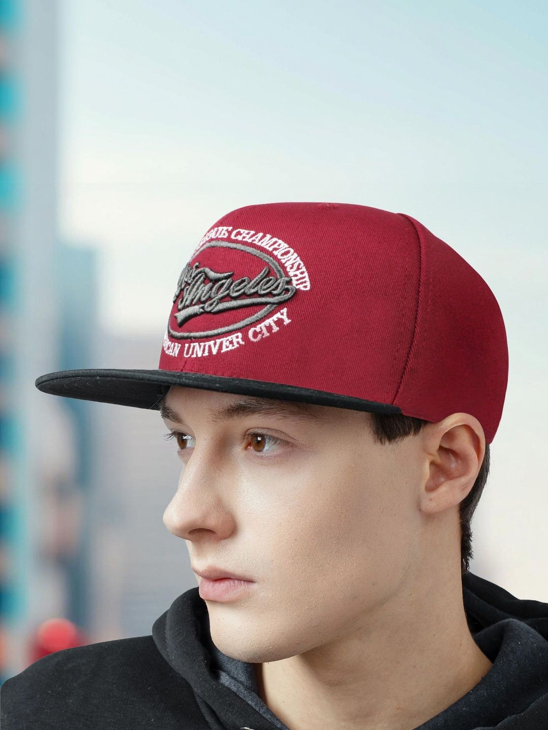 Vritraz Men Embroidered Snapback Cap-picture-42