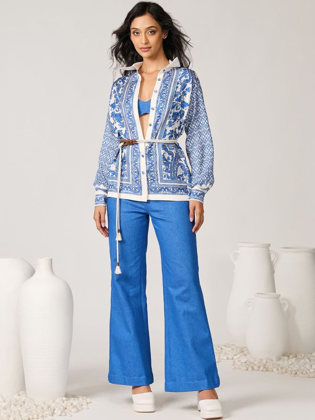 S&N by Shantnu Nikhil Print Shirt Style Top-picture-20