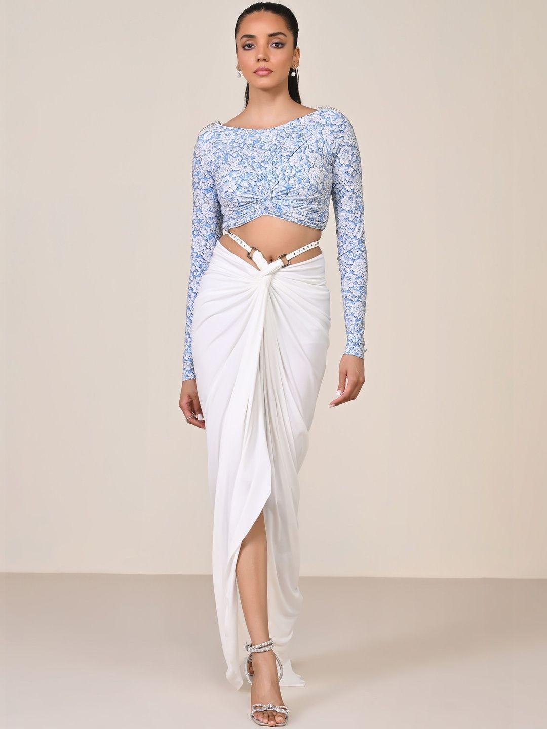 S&N by Shantnu Nikhil Floral Print Crop Top-picture-17
