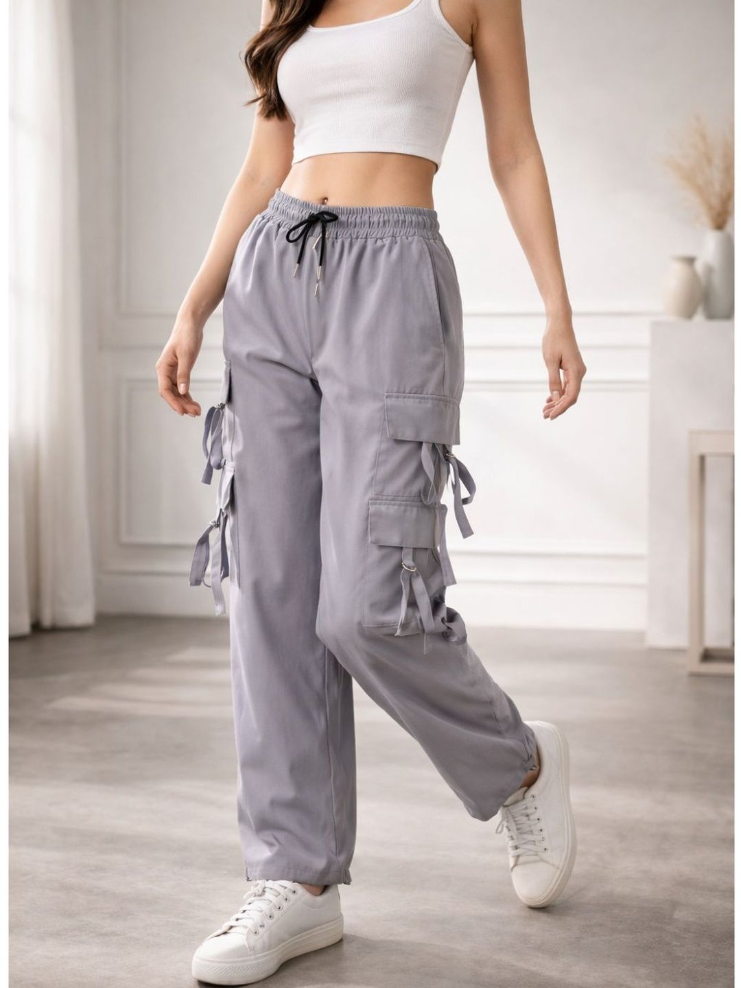 CLILUXE Women Original Easy Wash Cargos Trousers-picture-56