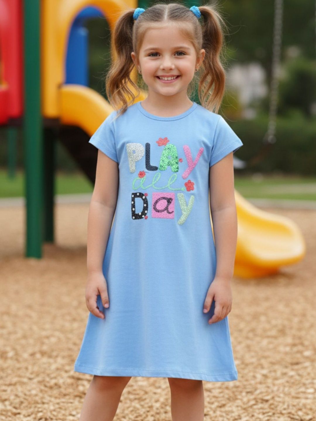 YK X Wildwoods Print A-Line Dress-image-17