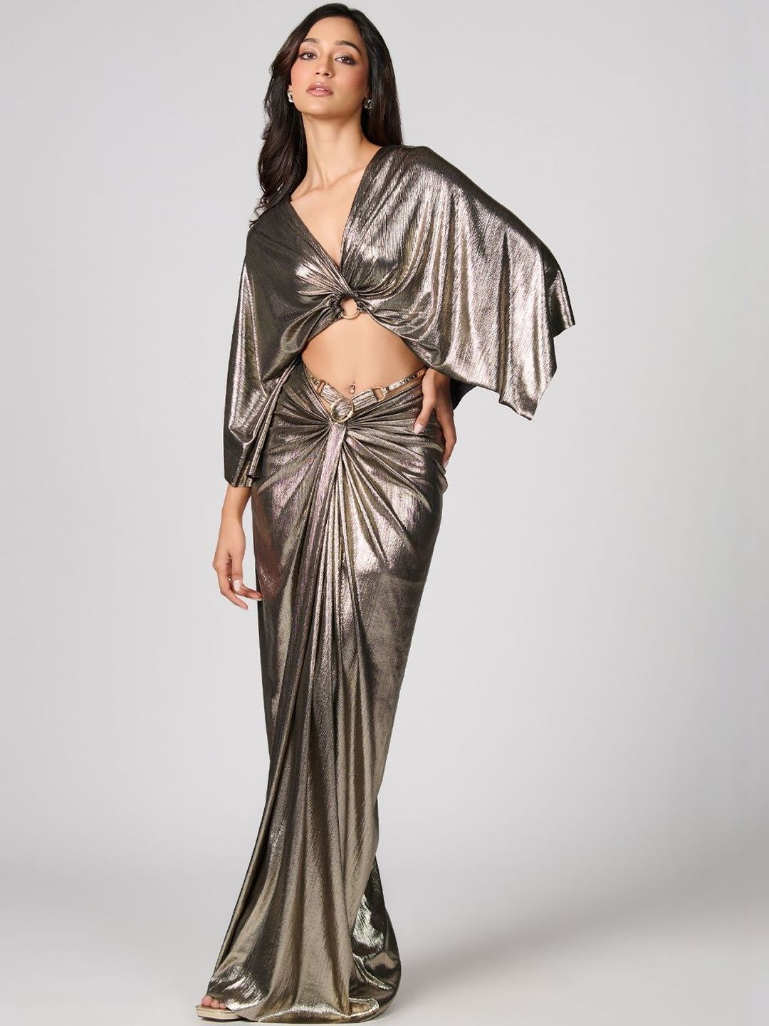 S&N by Shantnu Nikhil Kimono Sleeve Crop Top-picture-42