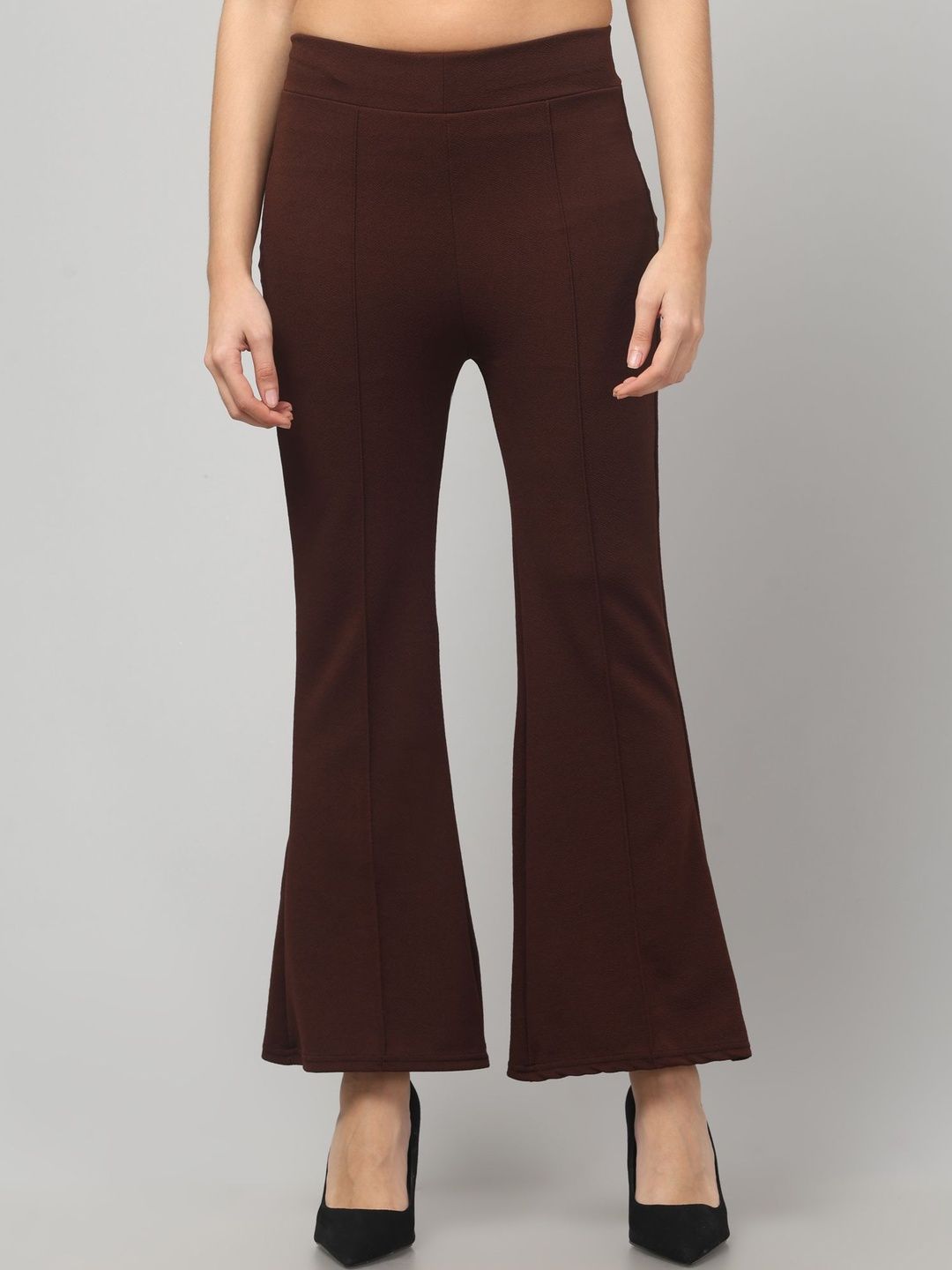 CROWN KING Adults-Women Solid Regular Fit Trousers-picture-36