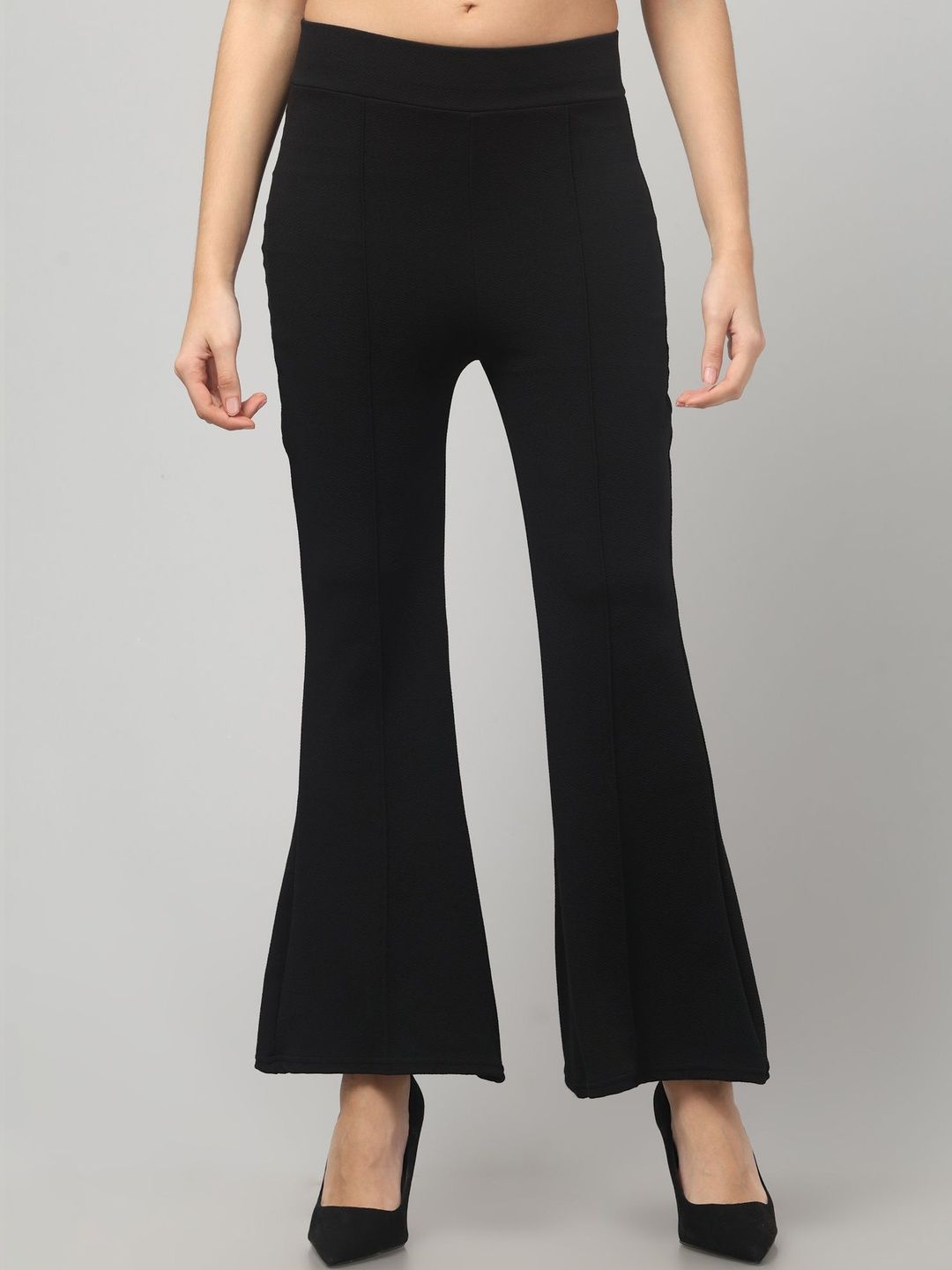 CROWN KING Women Wrinkle Free Trousers-picture-14