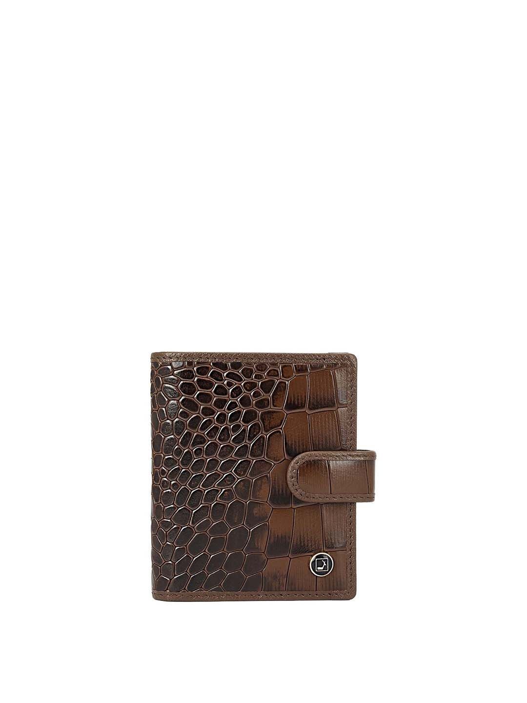 Da Milano Unisex Textured Leather Two Fold Wallet-picture-35