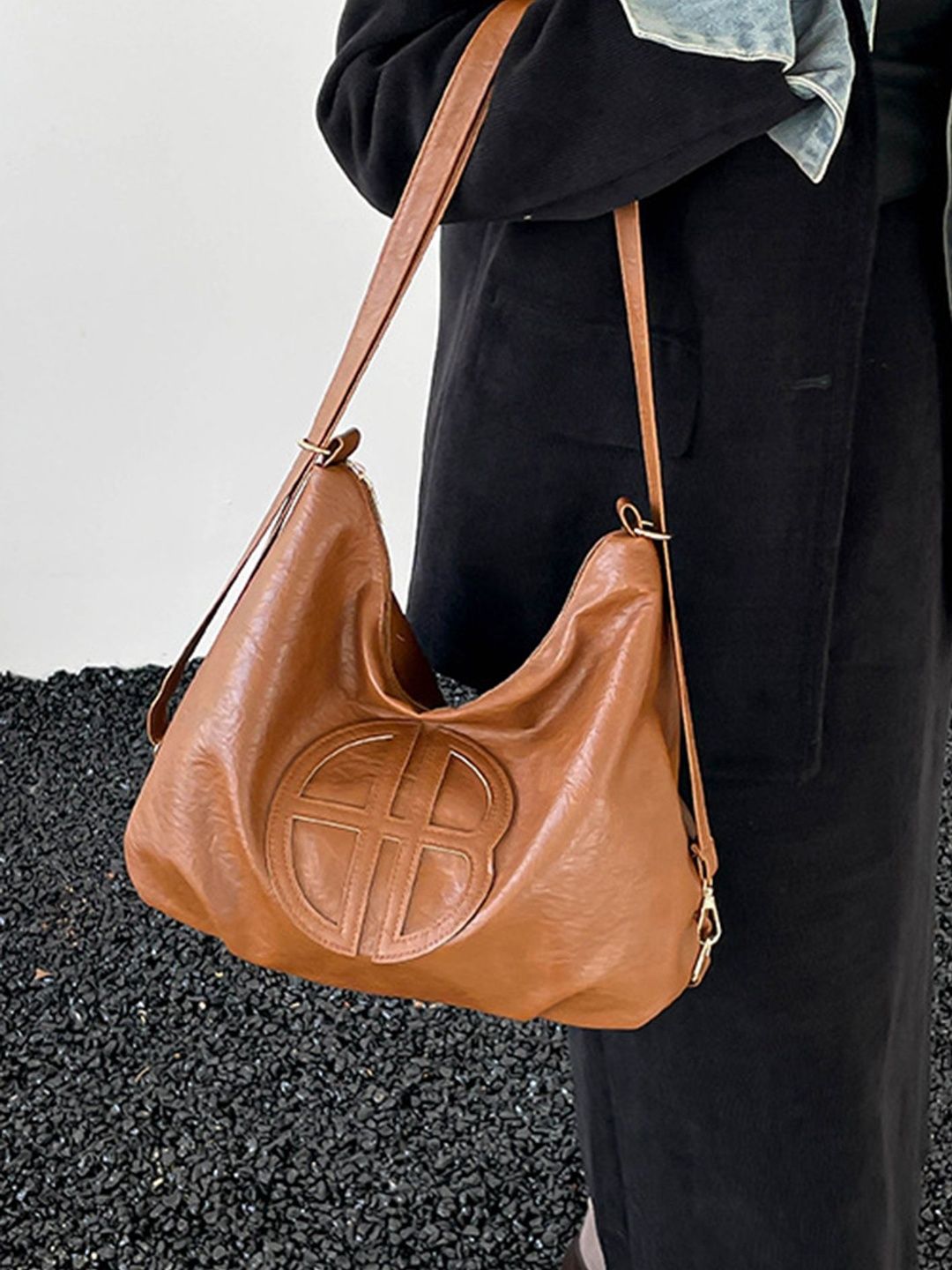 LULU & SKY Textured Sling Bag-image-41