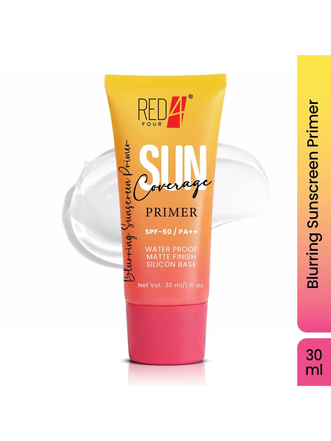 RED 4 Sun Coverage Primer Sunscreen With SPF 50 PA++ - 30 ml-picture-3