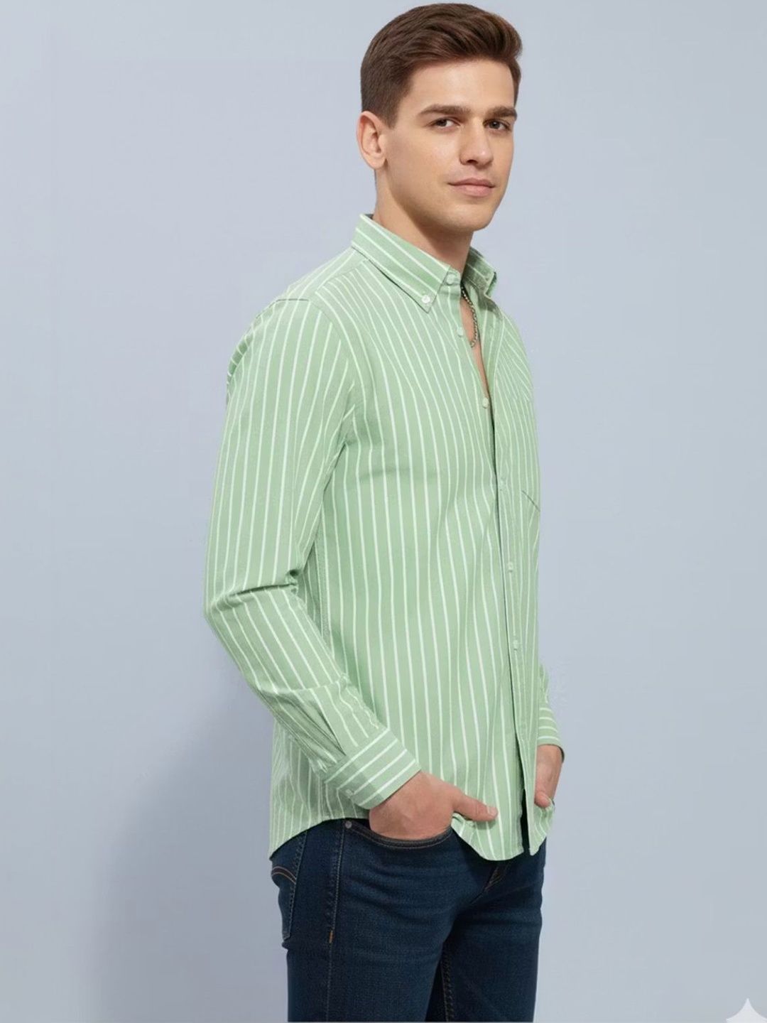 XENOR Men Striped Casual Shirt-picture-41