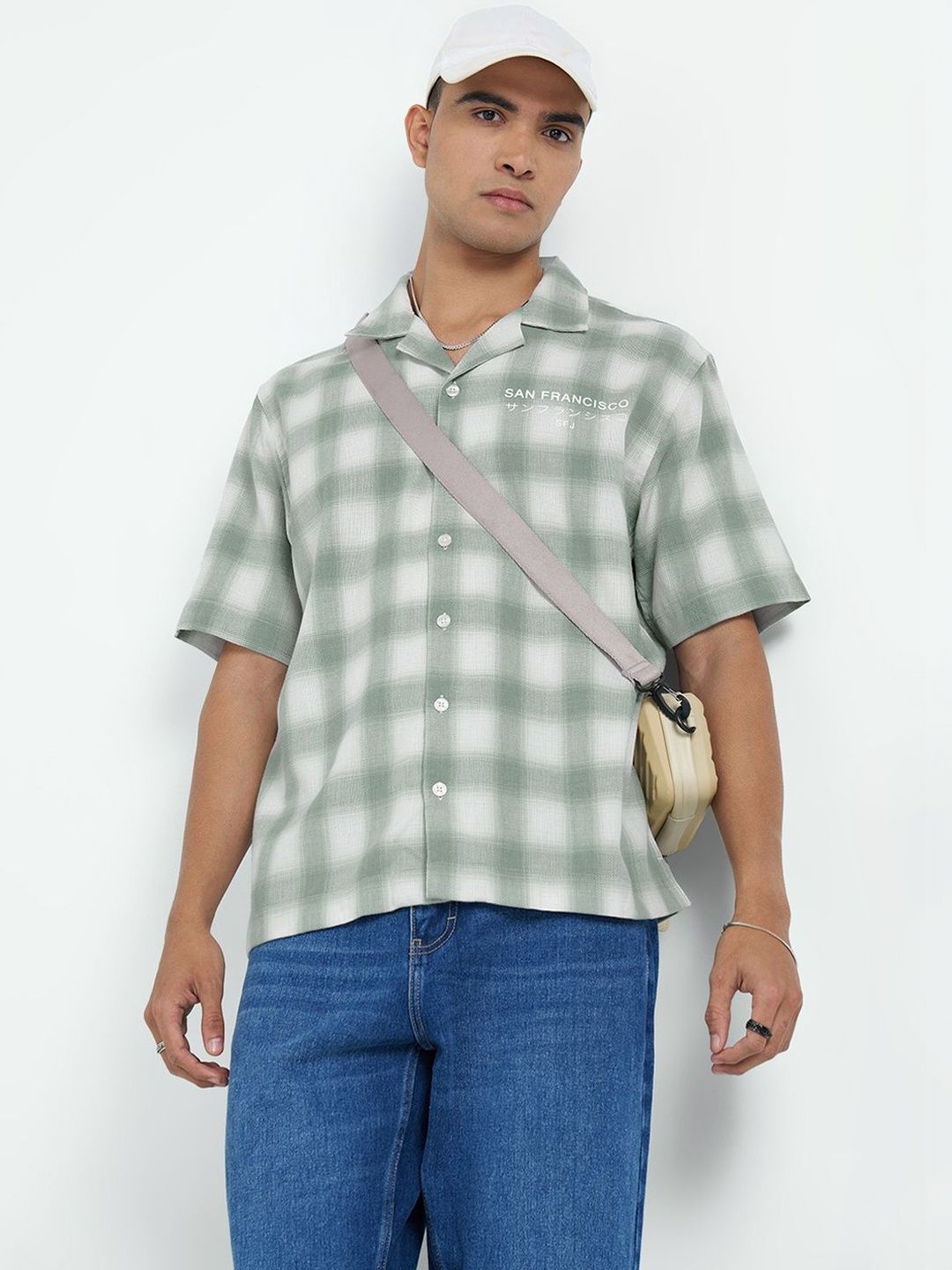 SF JEANS by Pantaloons Men Checked Casual Shirt-picture-26