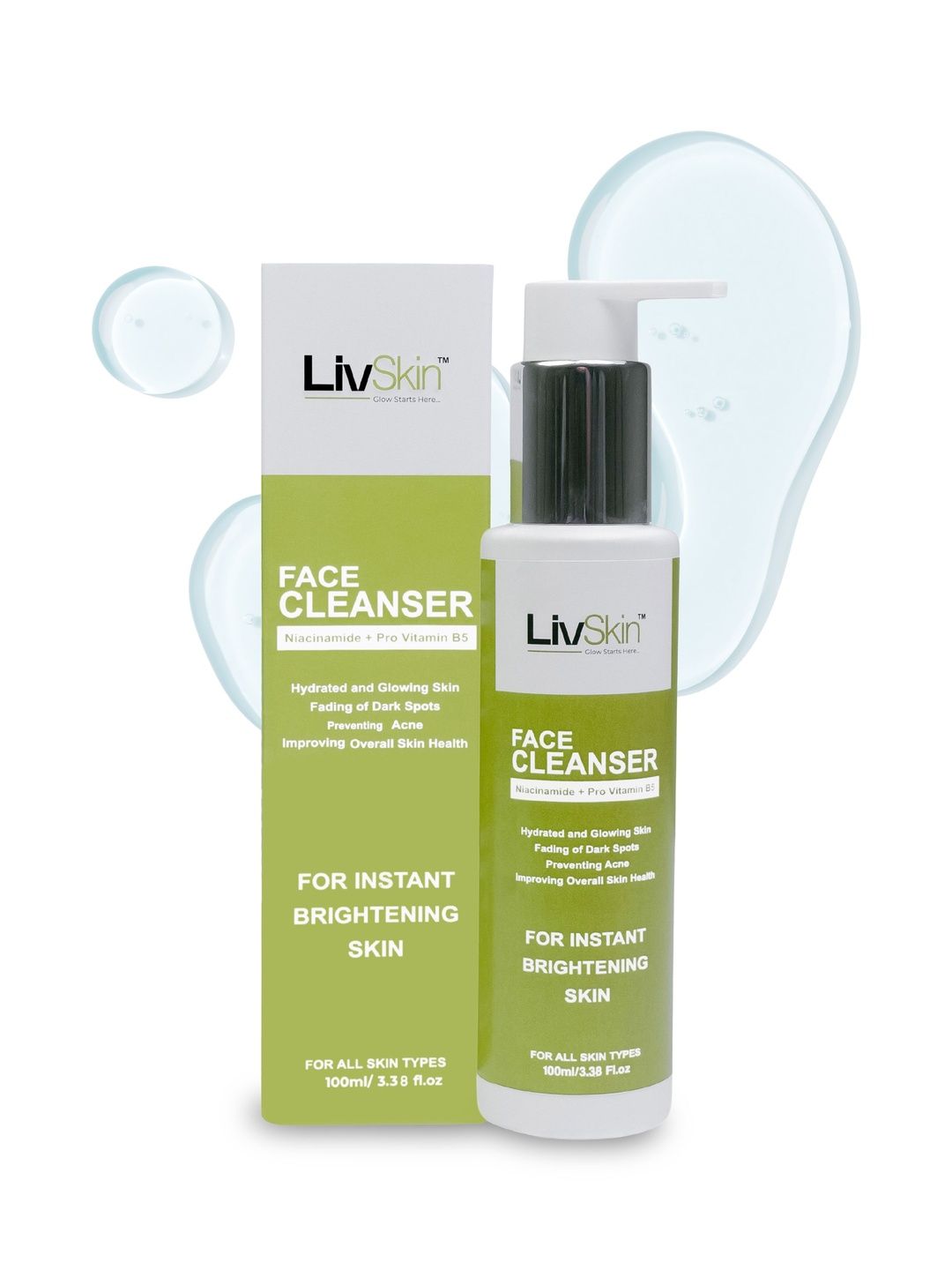 LIVSKIN Face Cleanser With Niacinamide & Pro Vitamin B5 - 100 ml-image-35