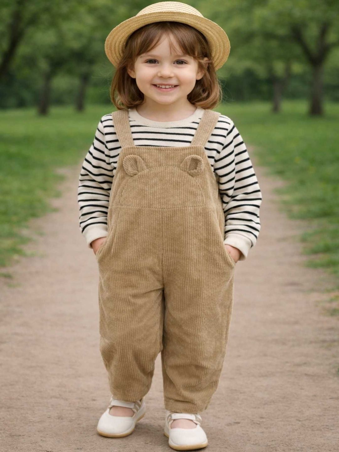 Ninas Girls Striped T-shirt with Trousers-picture-35