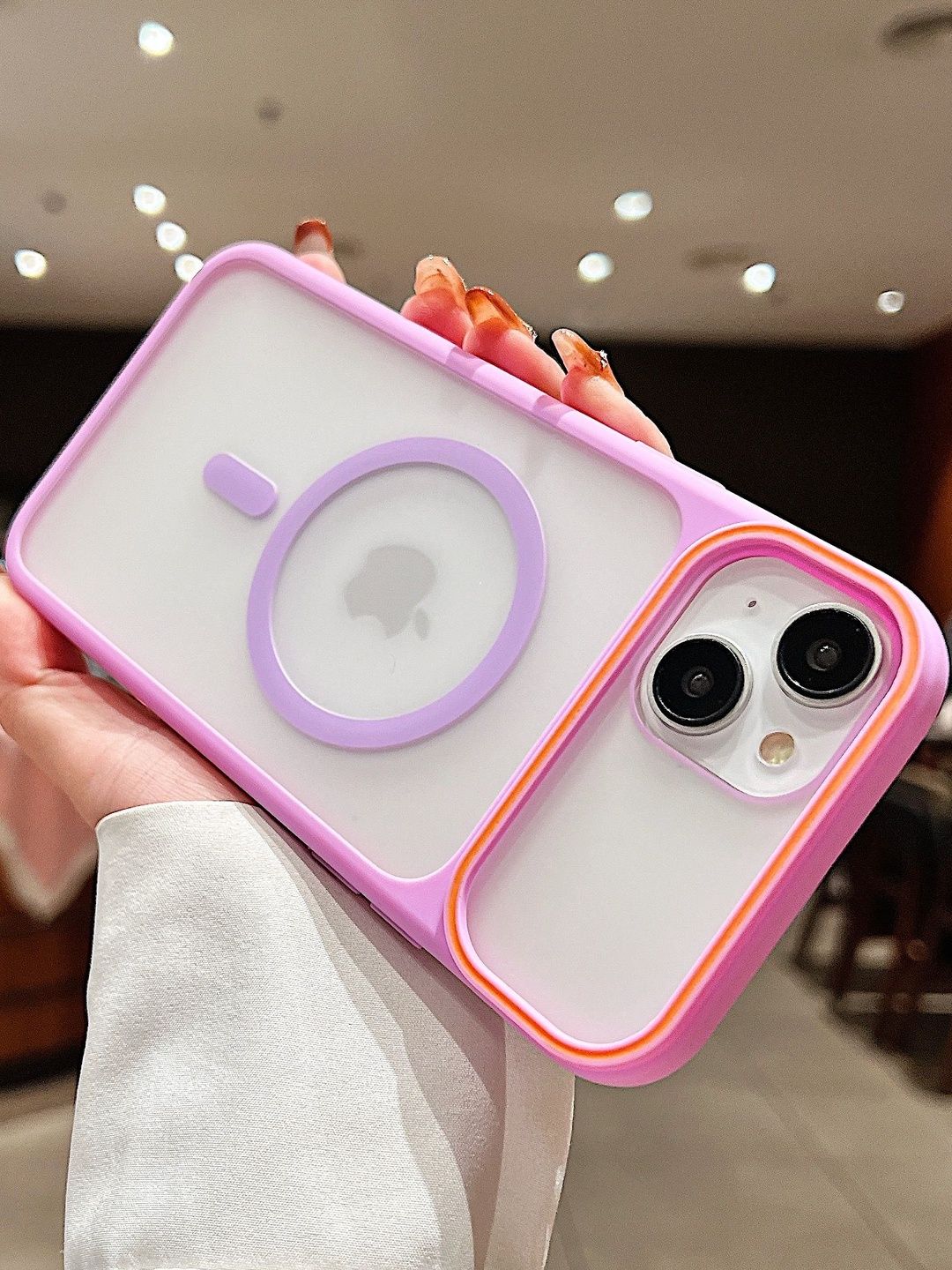 Luxury Kase Solid Printed iPhone 15 Plus Back Case Mobile Accessories-picture-29