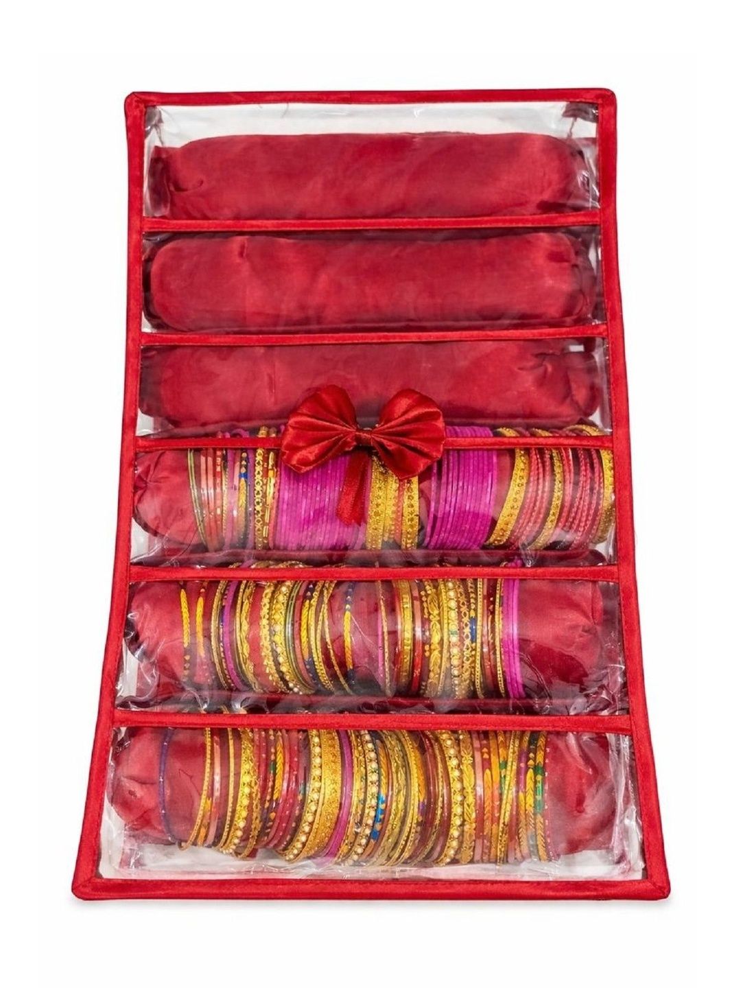 ULTIMATEFASHIONISTA Maroon Set of 1 Water Resistant Jewellery Organiser Organisers-picture-44
