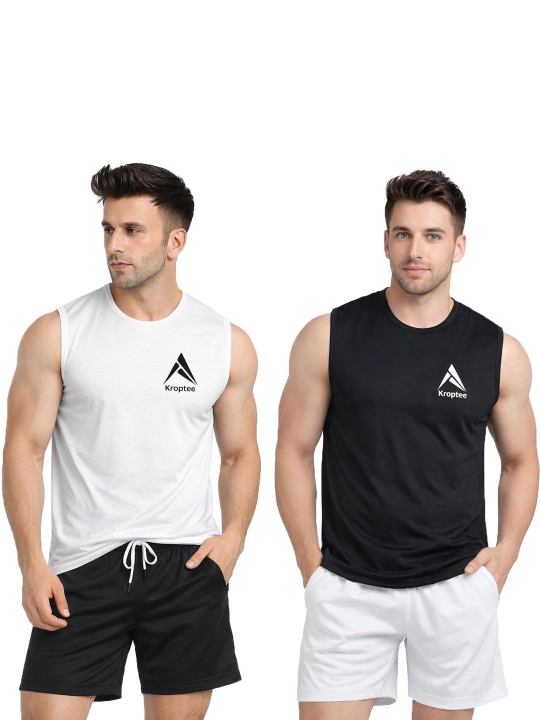 Kroptee Pack of 2 Gym Vest-picture-10