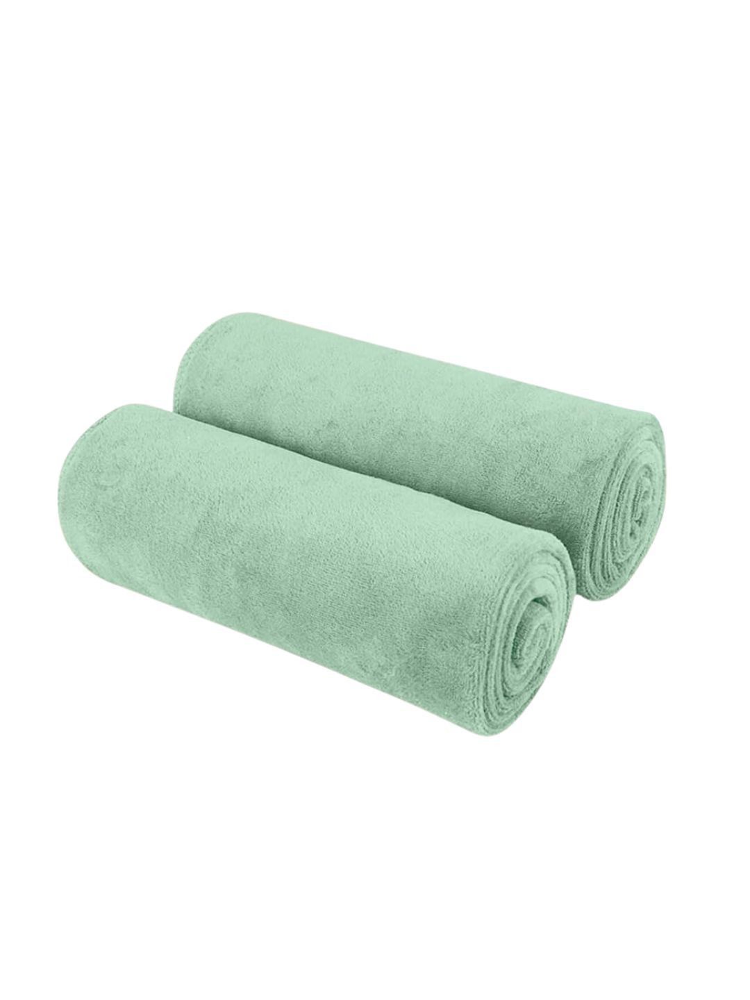 MAXOSHINE Green 2-Pcs Face Towels-image-27
