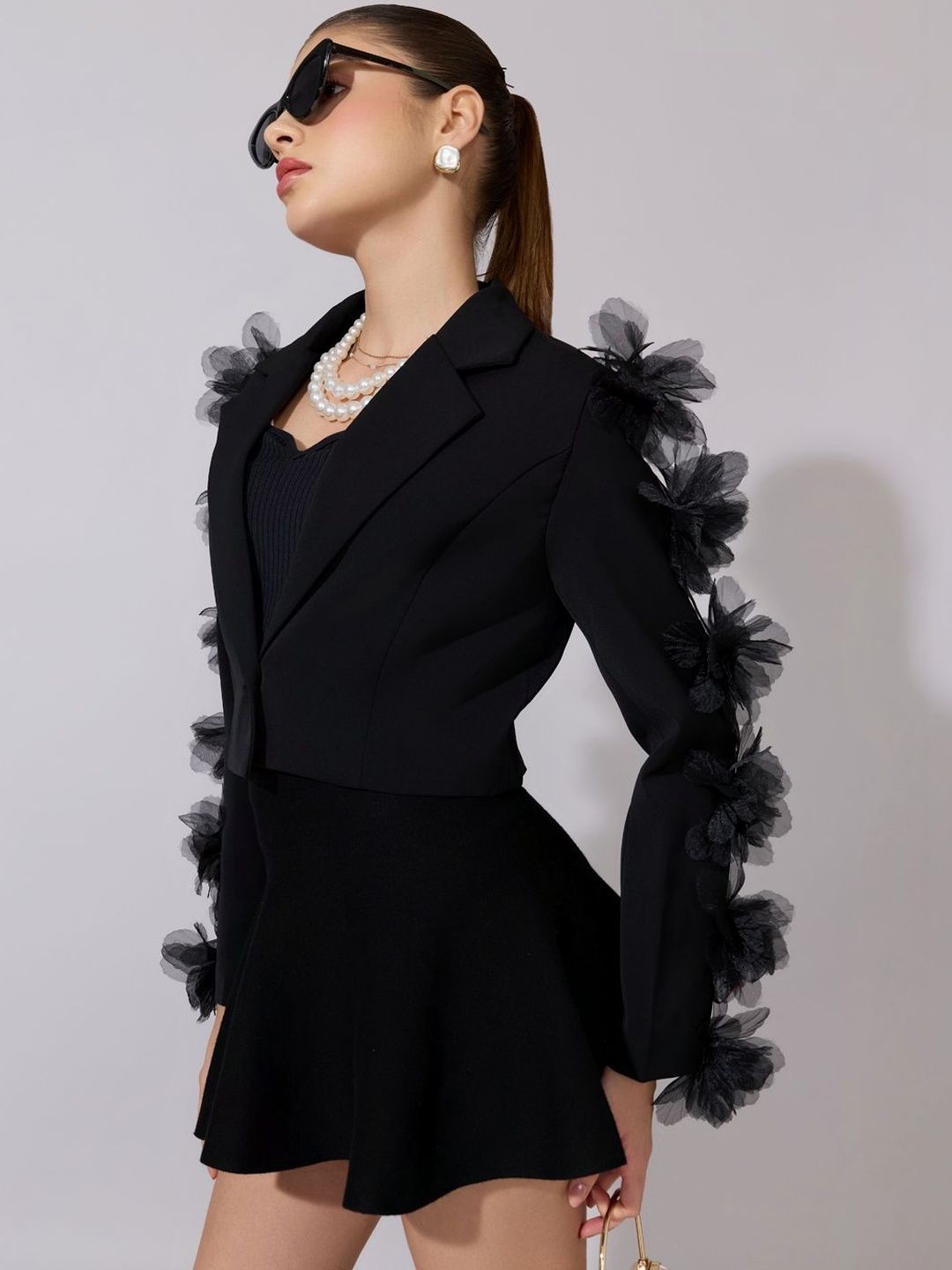 SHOWOFFFF Notched Lapel Single Breasted Blazer-picture-54