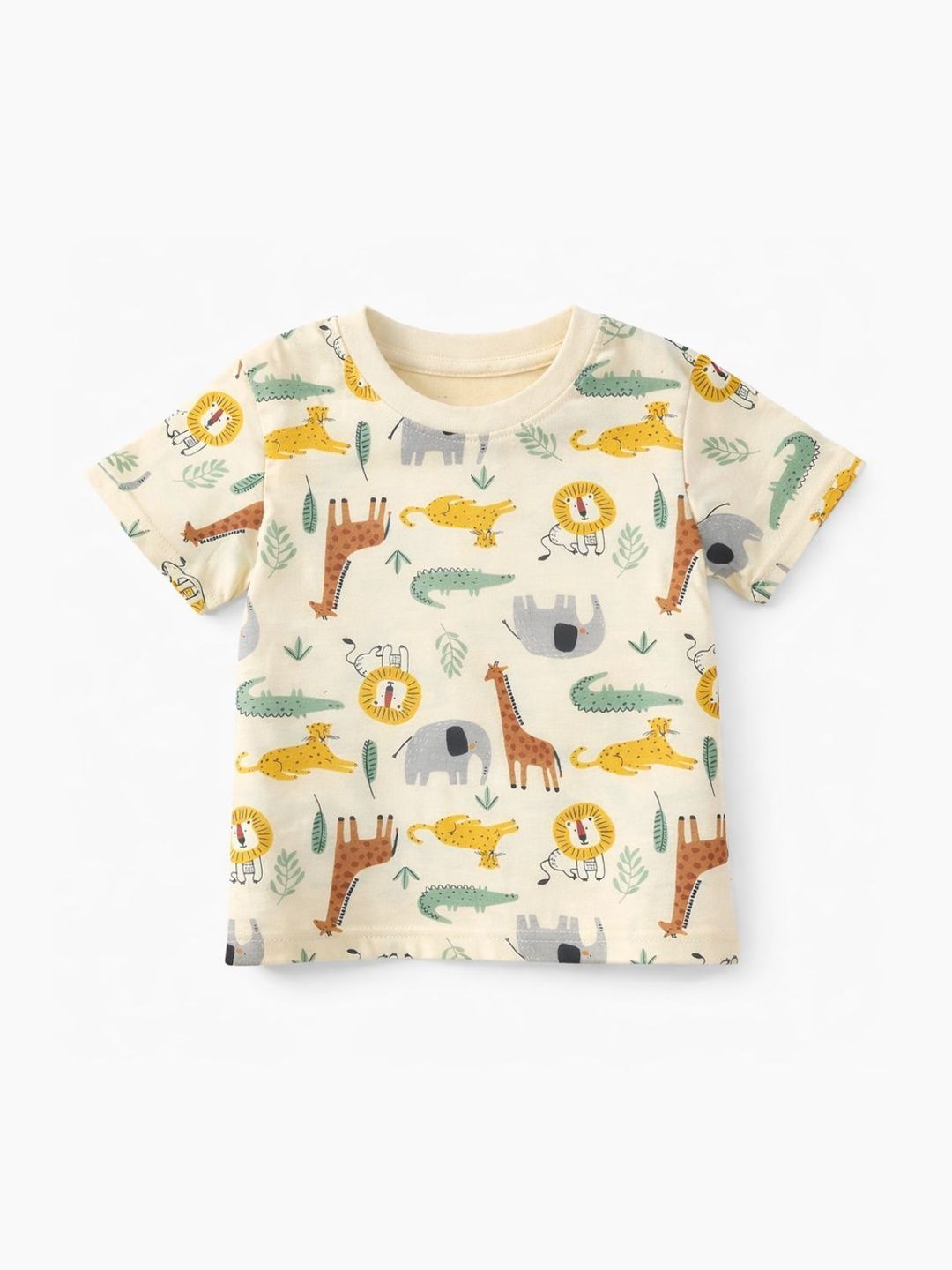 Nihvi Boys Beige BLENDED Tshirts-picture-37