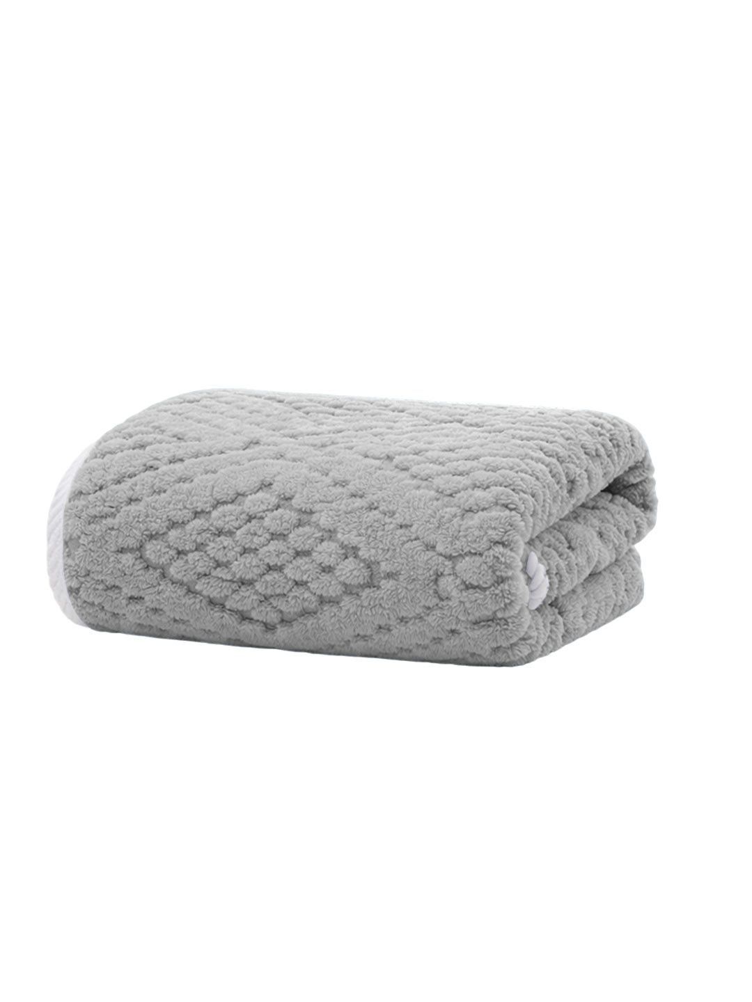 MAXOSHINE Grey & White 1 350 GSM Bath Towel-picture-27