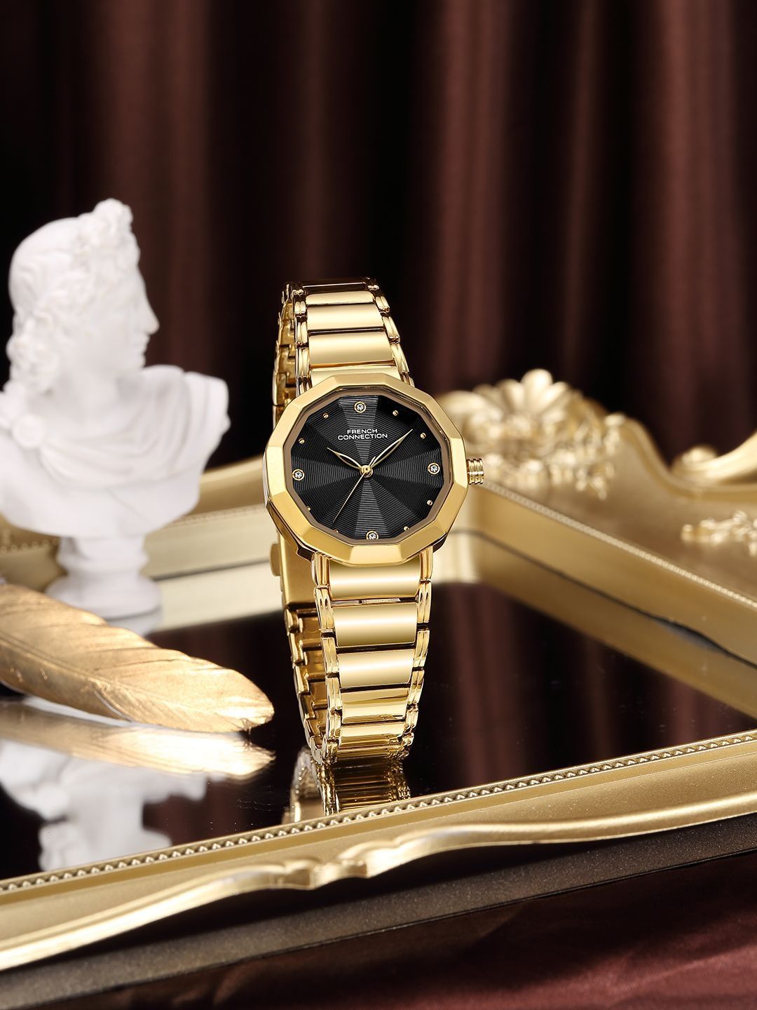 French Connection Women Dial & Stainless Steel Bracelet Style Straps Analogue Watch FCU14BGM-picture-42