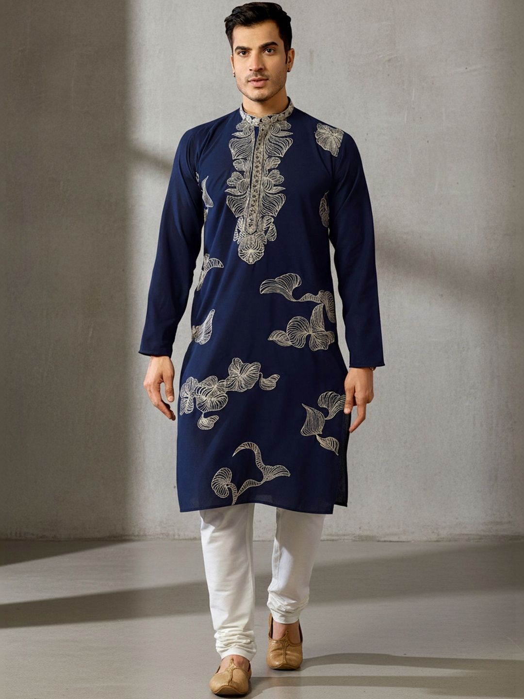 RANGRAAG Men Floral Kurta-picture-40