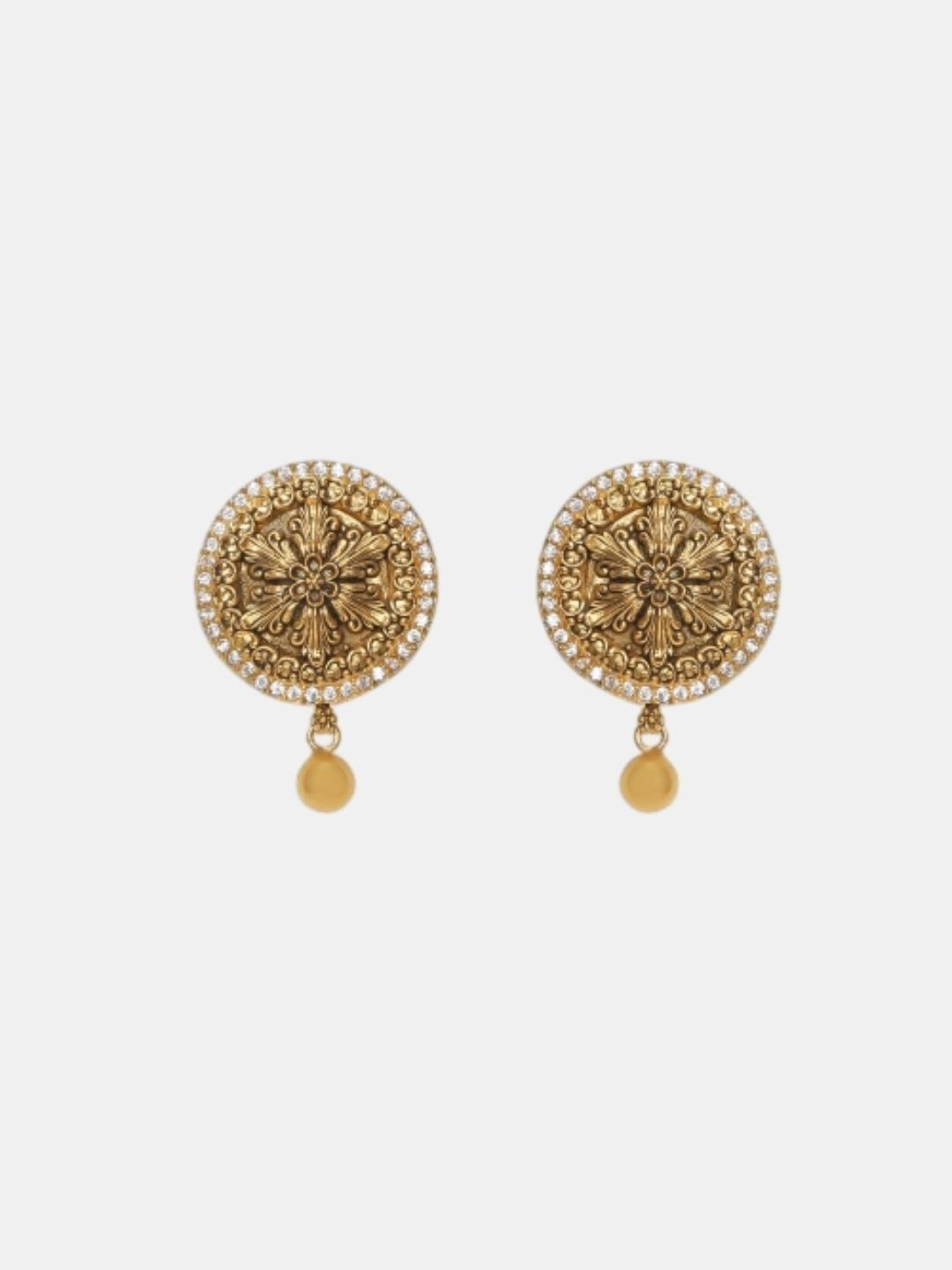 C KRISHNIAH CHETTY JEWELLERS PVT LTD 22KT Gold Earrings - 9.29 g-picture-13