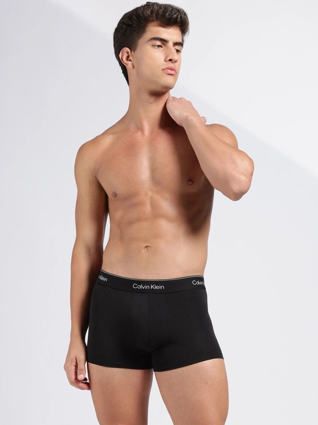 Calvin Klein Underwear Pack of 3 Cotton Blend Solid Trunks-picture-26