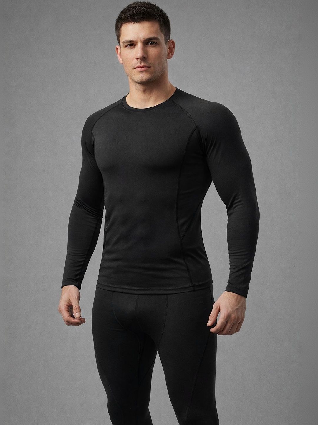 StyleCast Flex Men Round Neck Long Sleeves Thermal Set-picture-11
