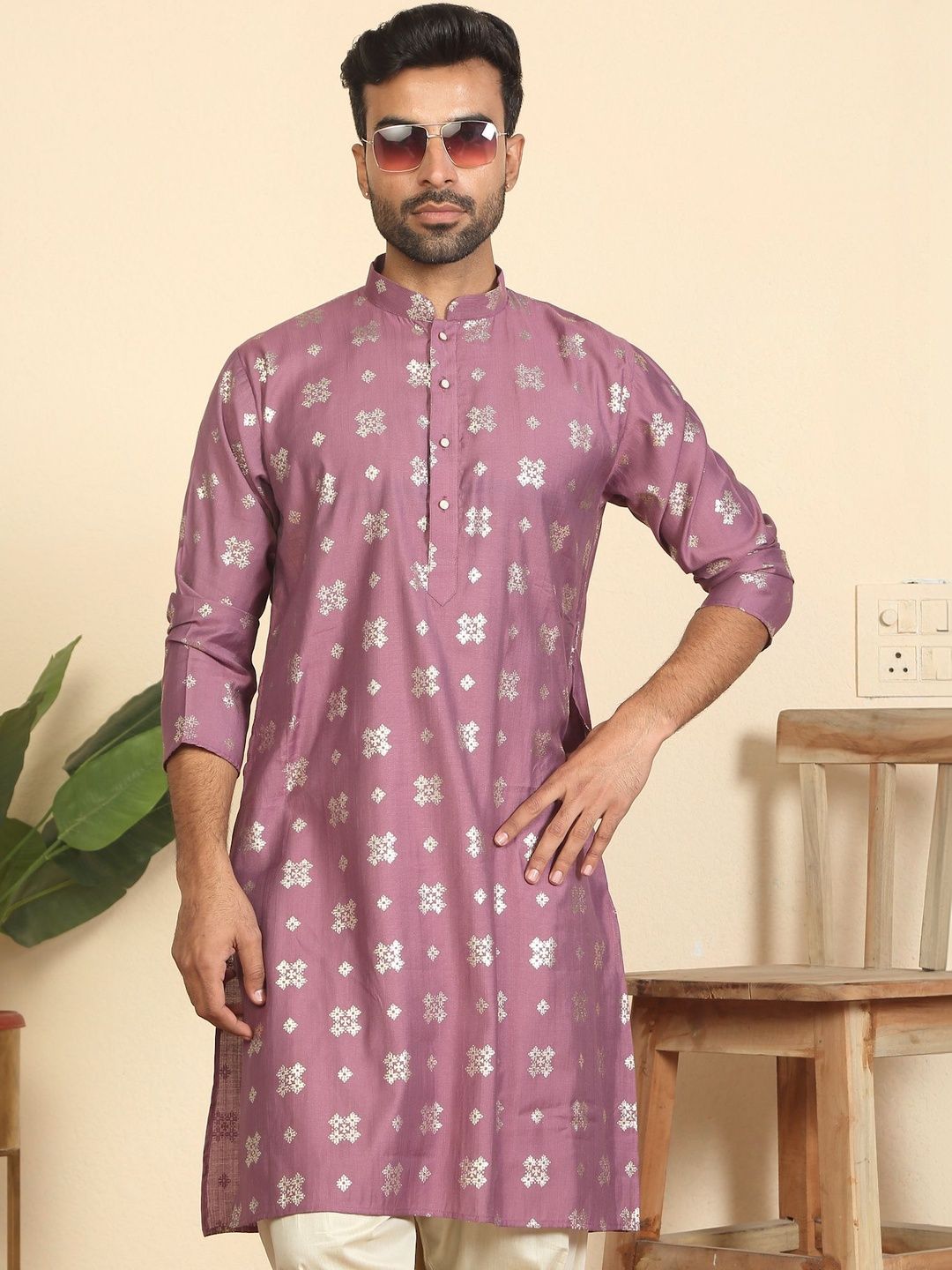 KRAFT INDIA Men Floral Printed Kurta-picture-29