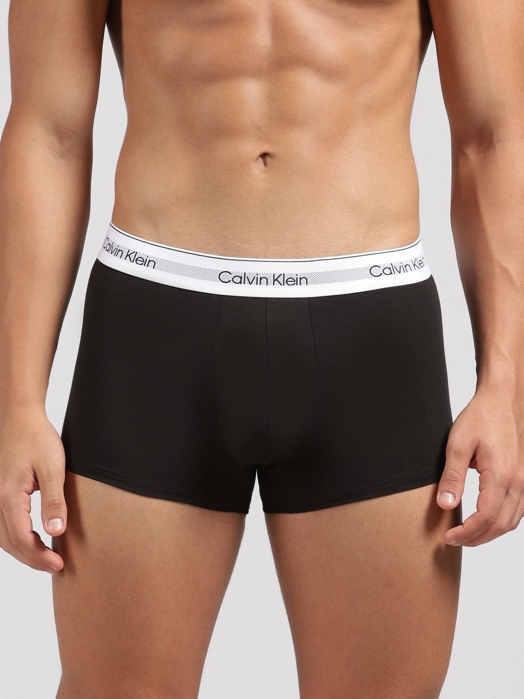 Calvin Klein Underwear Pack of 3 Cotton Blend Blend Assorted Solid Trunks-picture-10
