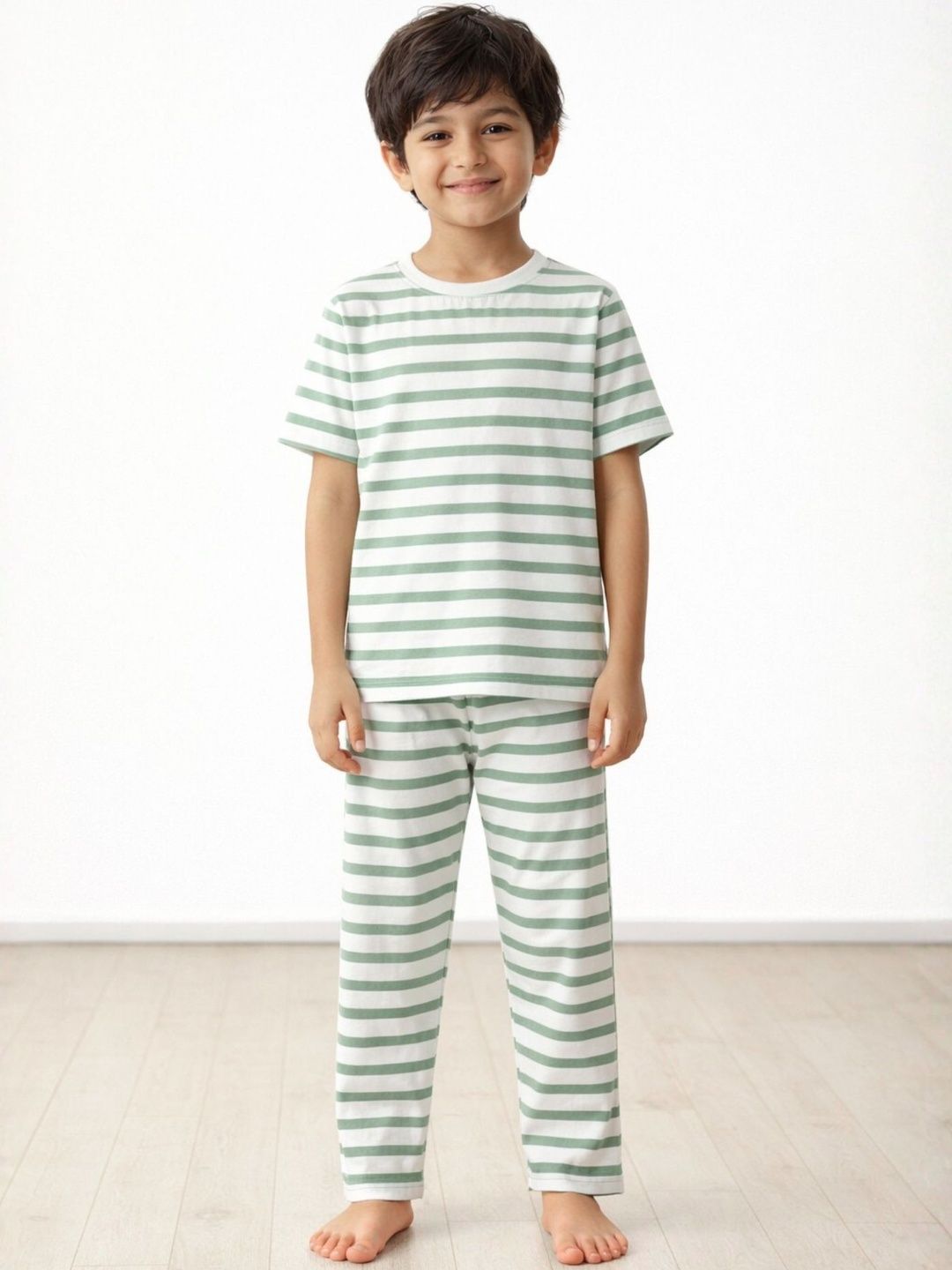 Anthrilo Boys Striped Night suit-picture-38