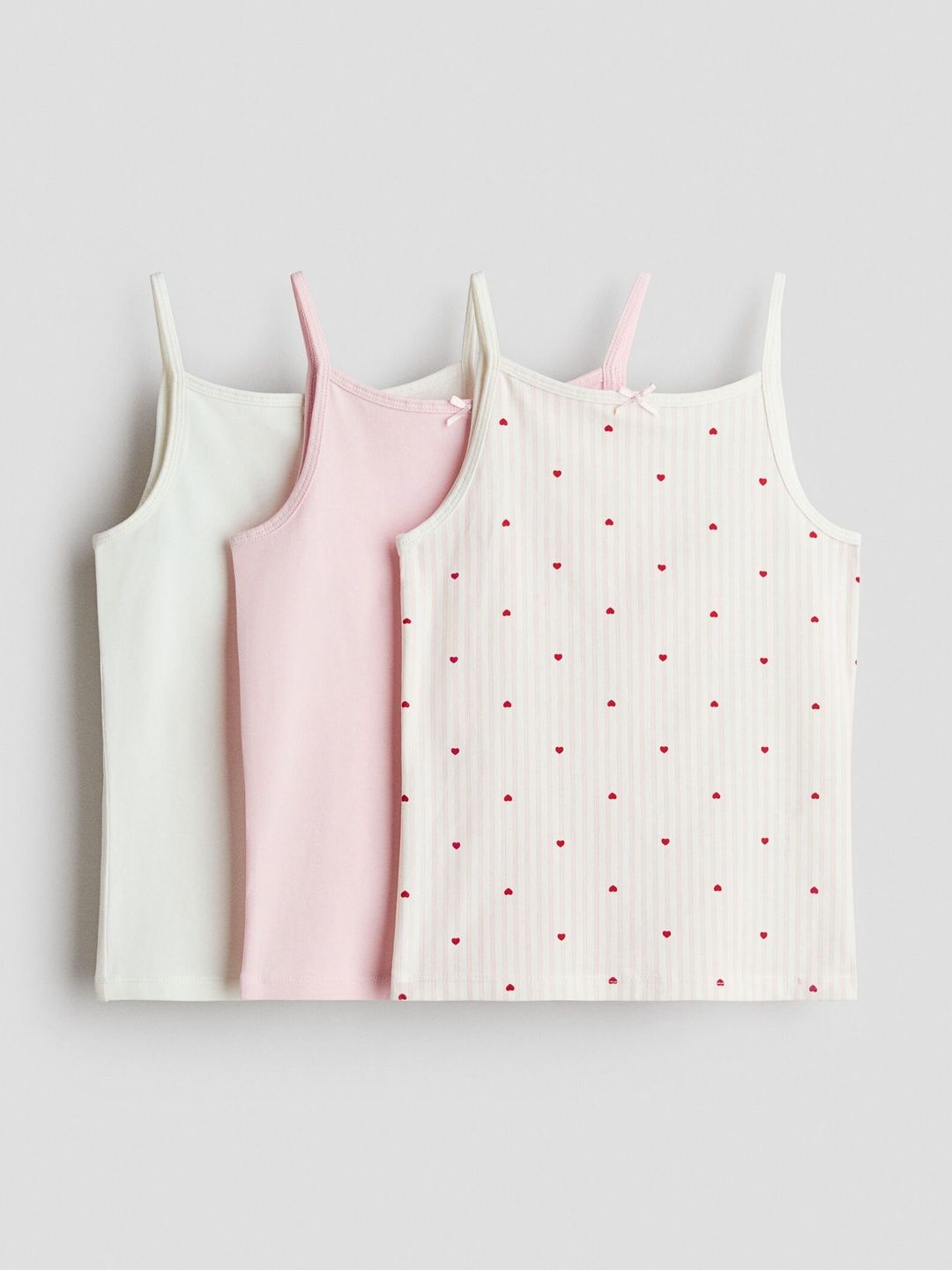 H&M 3-Pack Jersey Vest Tops