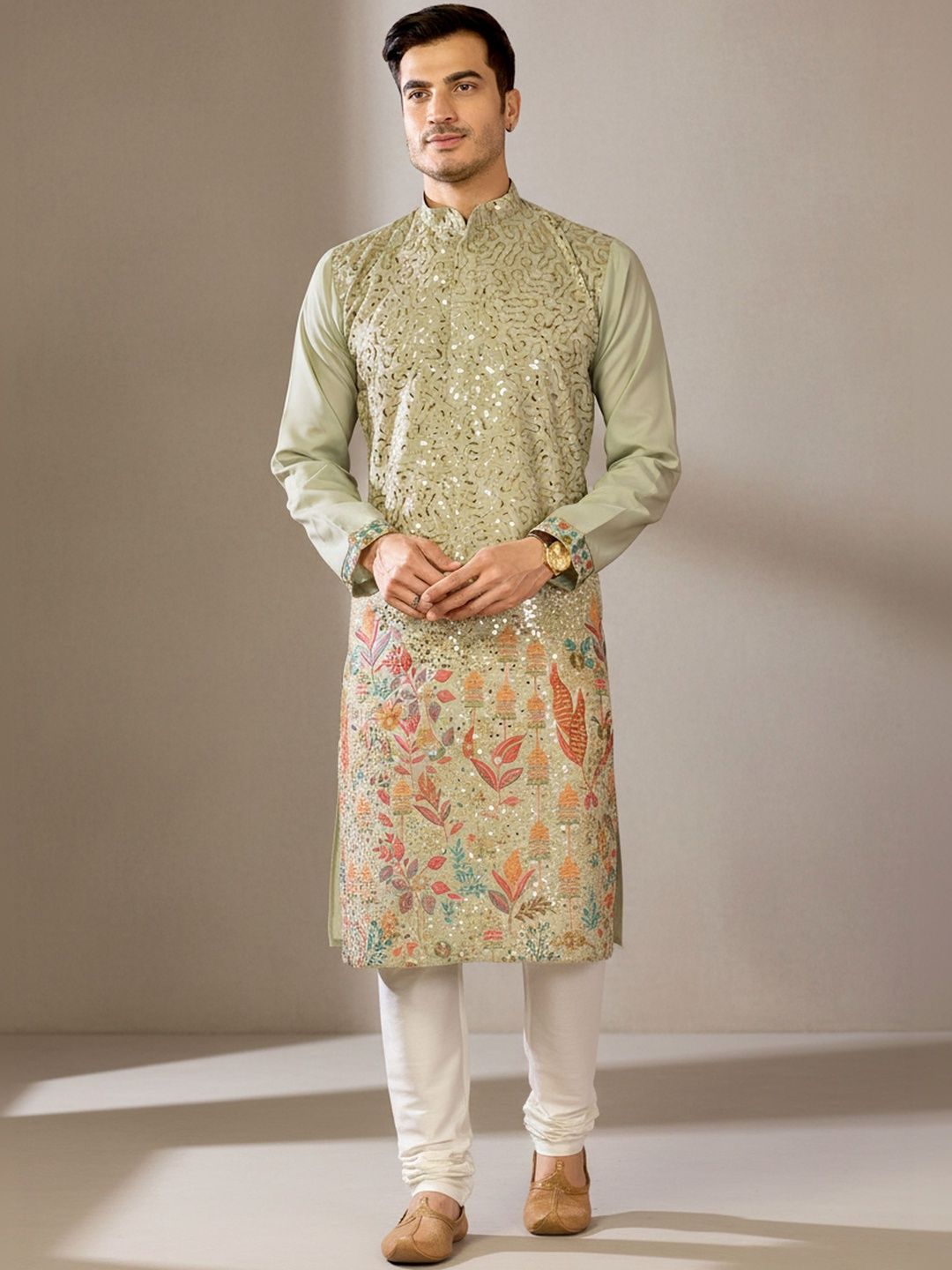 RANGRAAG Men Embroidered Kurta-image-0