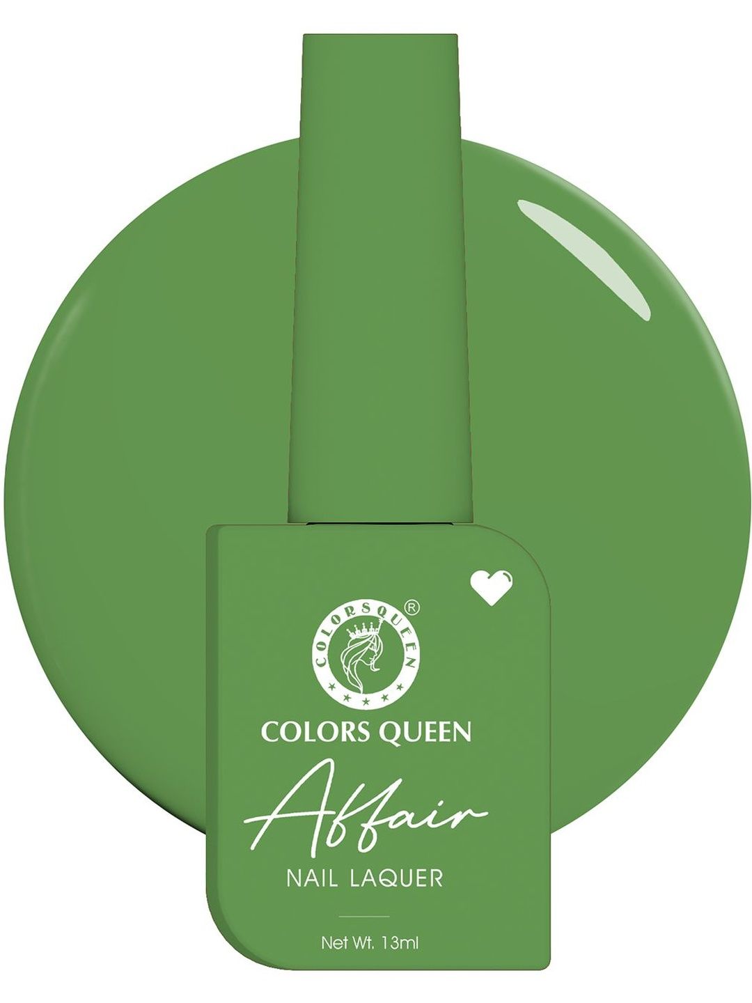 Colors Queen Affair Matte Long Lasting Nail Lacquer - Grashopper Green 24 - 13 ml-image-24
