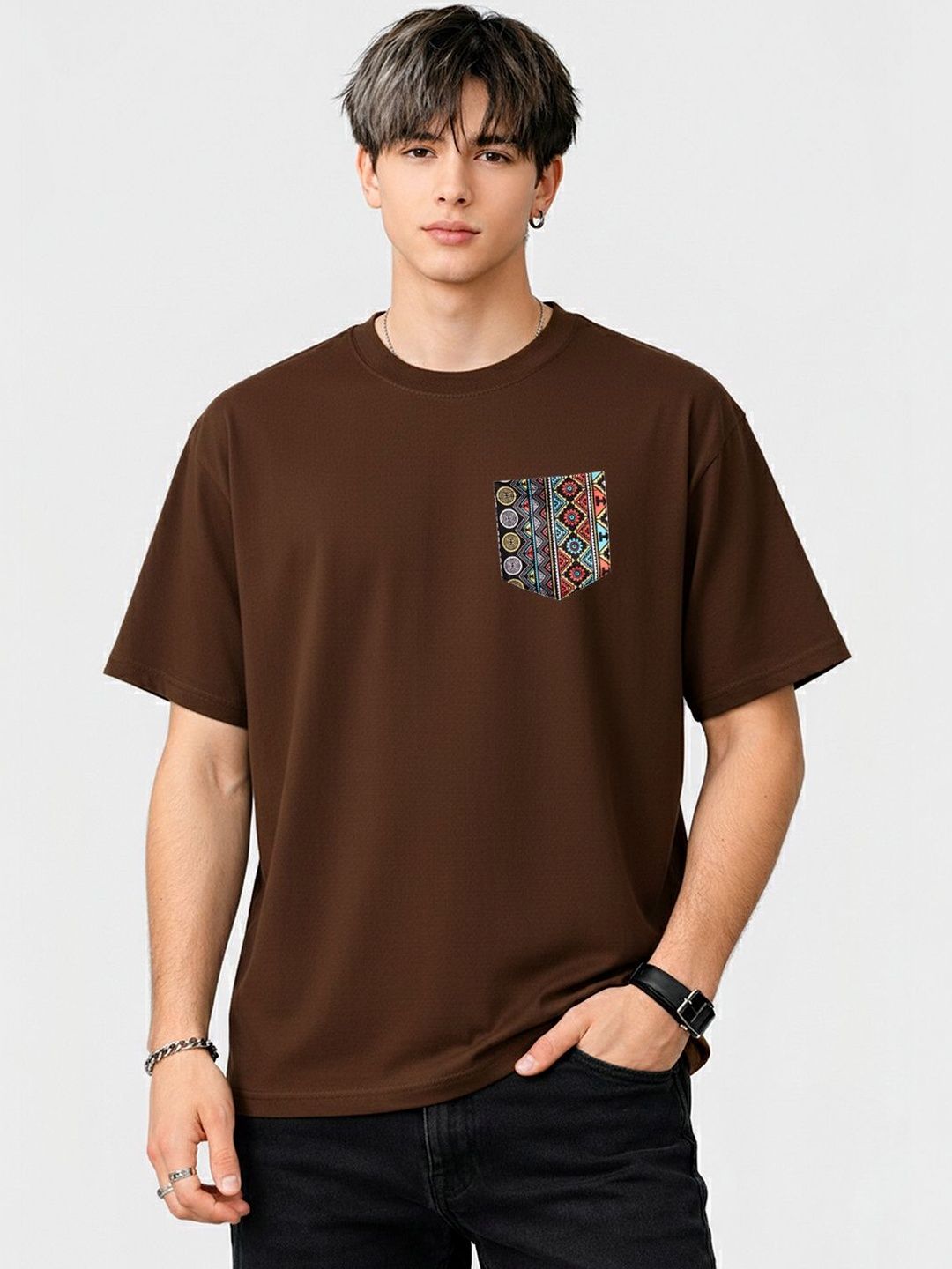 Moda Rapido Men Placement T-shirt-image-9