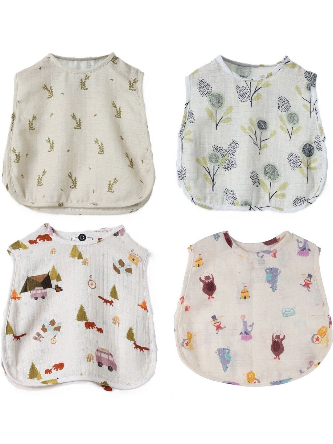 DULAAR Pack of 4 Printed Assorted Organic Cotton Jhabla-picture-27