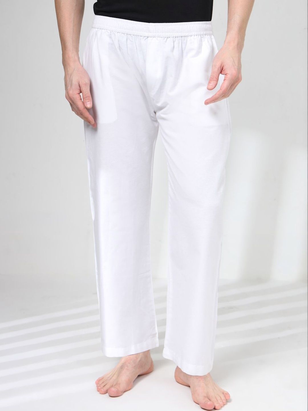 NEUDIS Cotton Mid-Rise Straight Lounge Pants-image-33