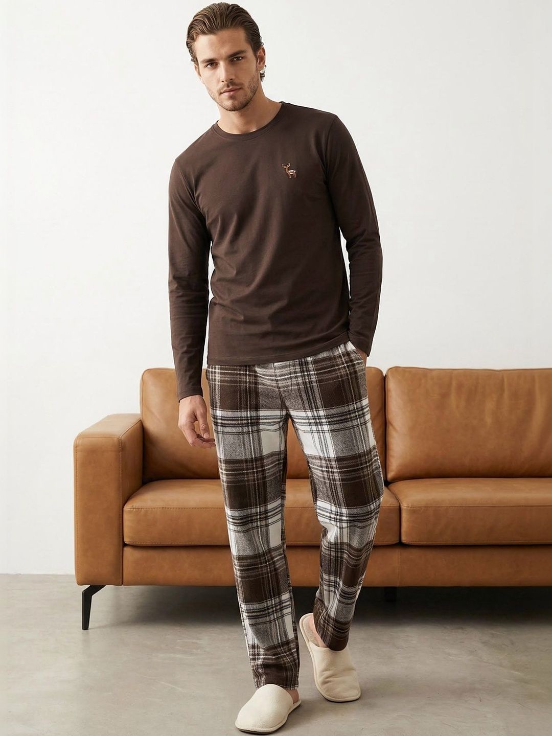 Trendyol Men Printed Night suit-picture-33