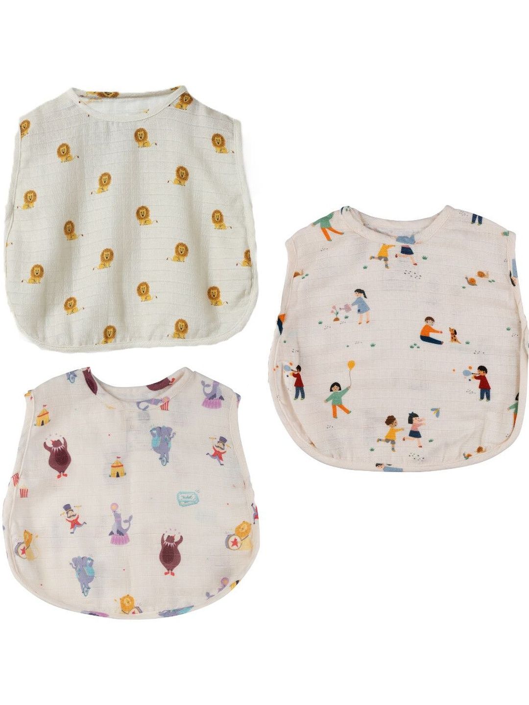 DULAAR Pack of 3 Printed Assorted Organic Cotton Jhabla-picture-11