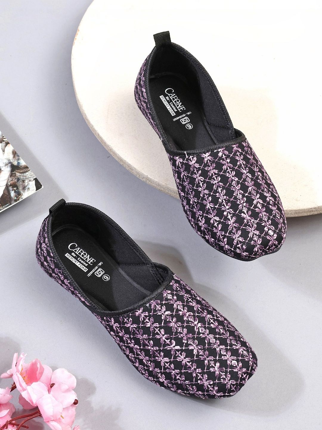 CAFONE Footwear Women Embroidered Mojaris-picture-32