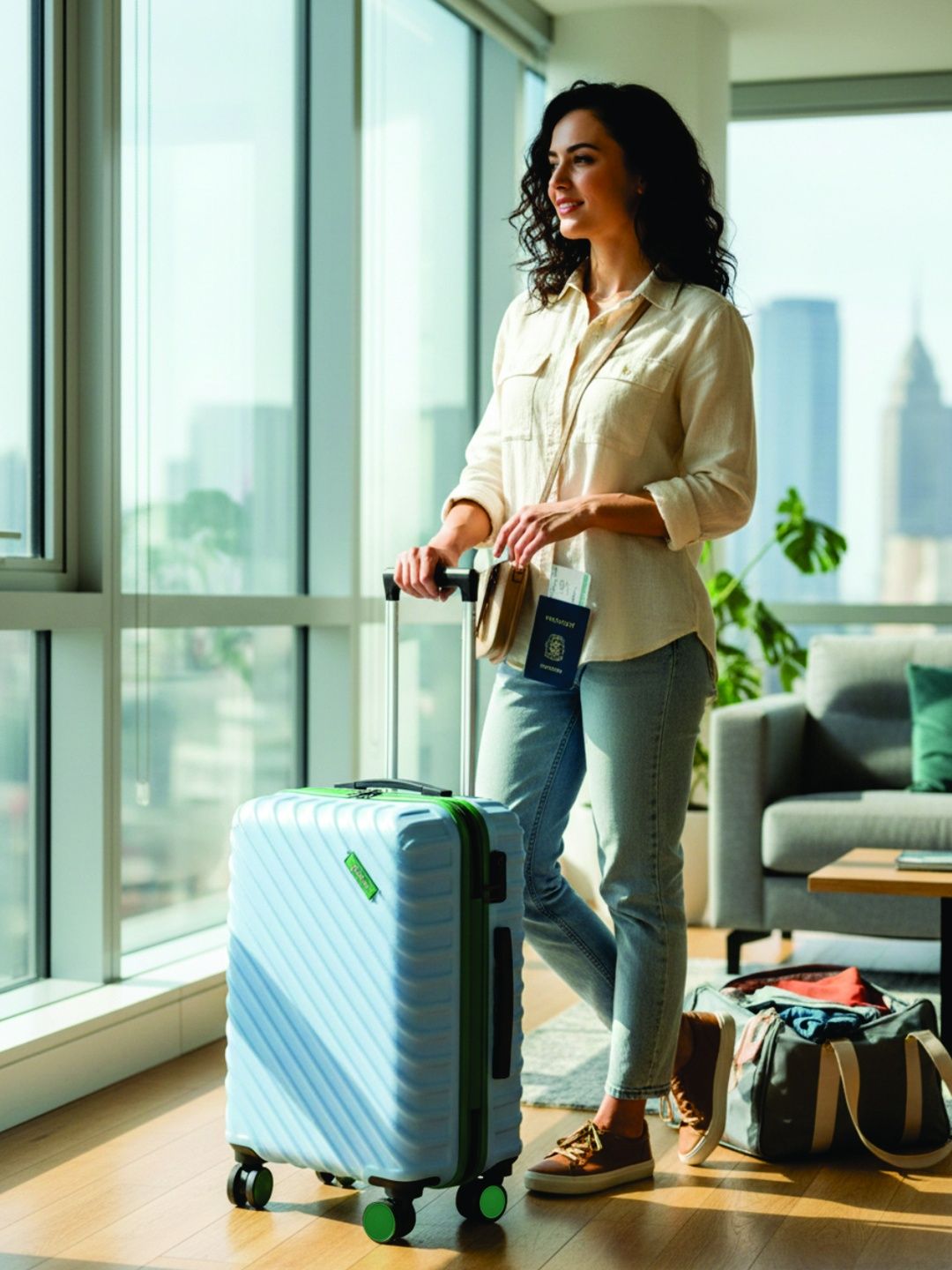 glitchez Textured Hard Medium Trolley Suitcase- 51L-image-37