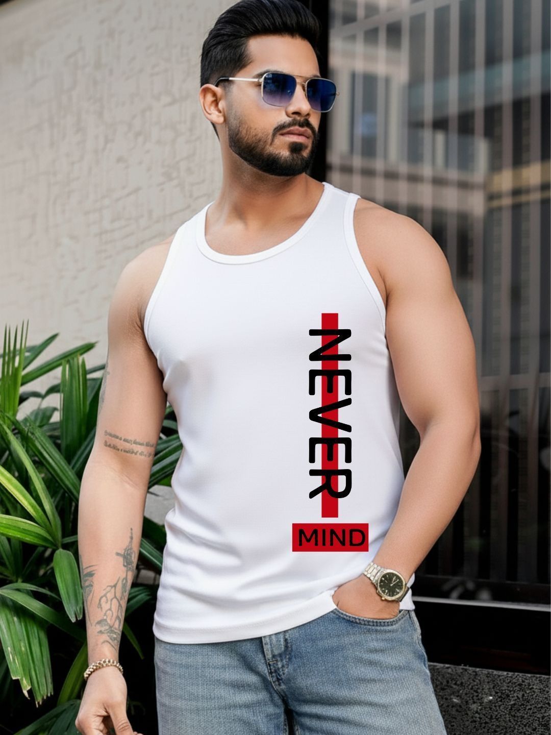 Parona Printed Cotton Tank-image-45