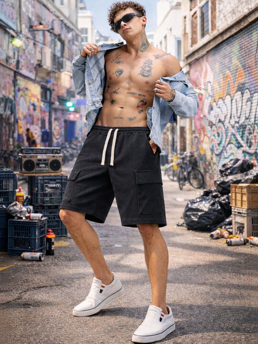 SWADESI STUFF Men Cargo Shorts-picture-51