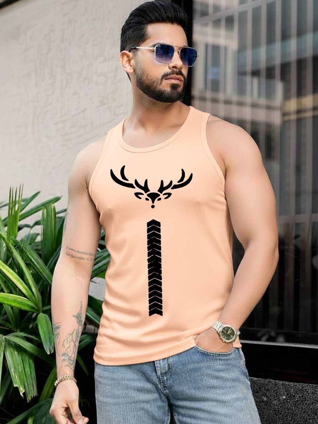 Parona Printed Cotton Tank-image-46