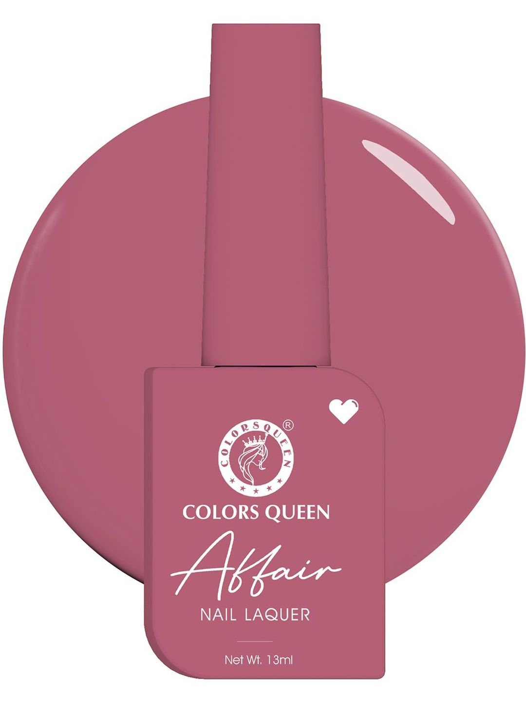 Colors Queen Affair Matte Long Lasting Nail Lacquer - 13 ml - Elite Pink 52-image-18