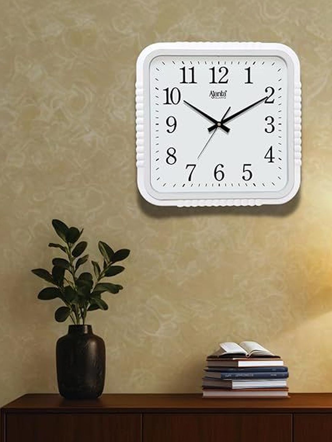 Ajanta White Wall Clock-picture-12