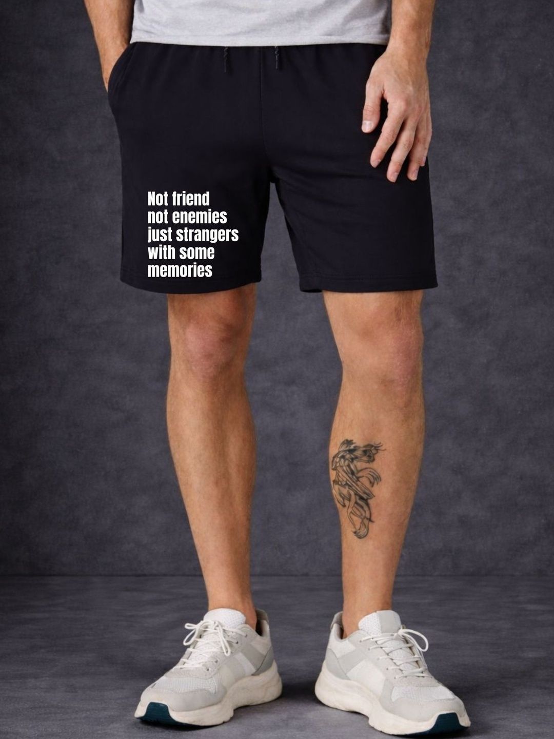 SZN Men Typography Printed Shorts-image-46