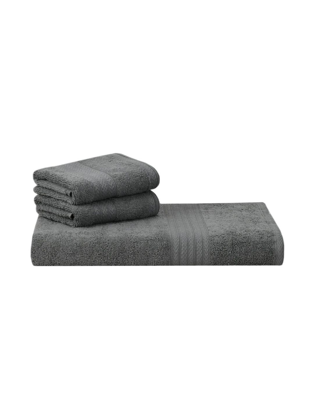 MAFATLAL Grey 3 Piece Cotton 450 GSM Towel Set-picture-26