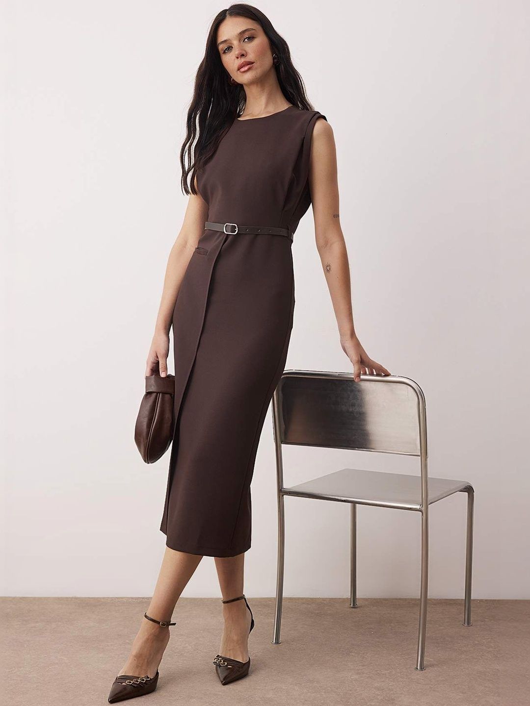 Trendyol Bodycon Midi Dress-image-47