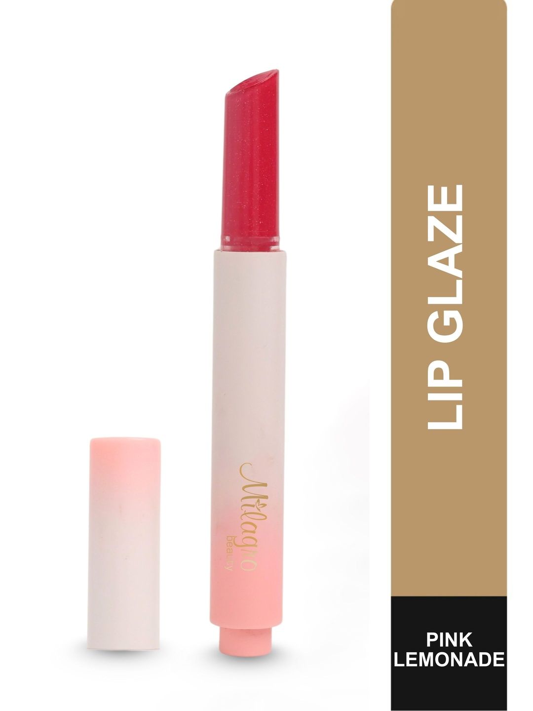 Milagro beauty Lip Glaze High Shine Gloss Balm With Shea Butter - Pink Lemonade-picture-58